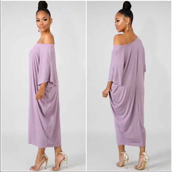 ✨💖✨Relaxed Fit Lilac Lounge Dress Caftan💖✨ - Picture 2 of 7